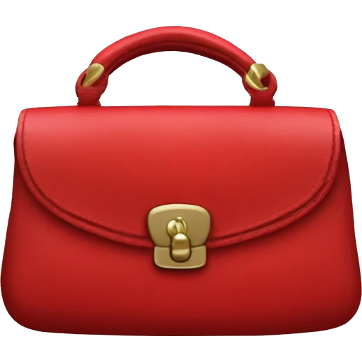 a red y2k purse thats made of leather and it sais pUKe in big fat leather on the front emoji