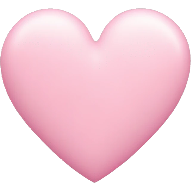 Pink pastel heart emoji