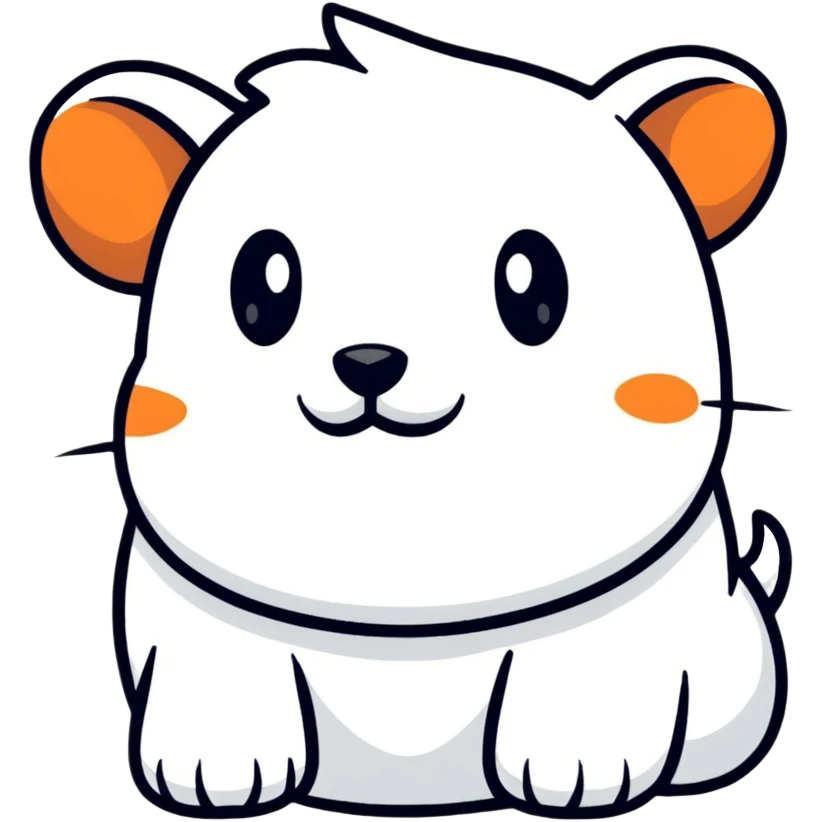 retro 1950s anthropomorphised animal head emoji