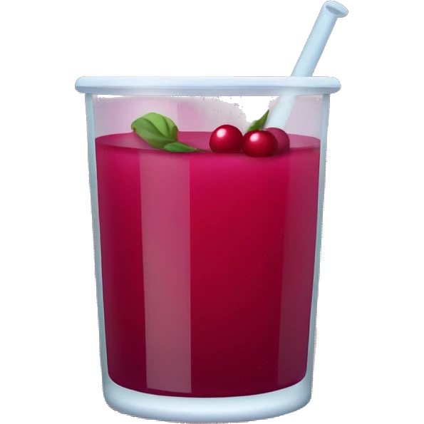 Cranberry juice  emoji