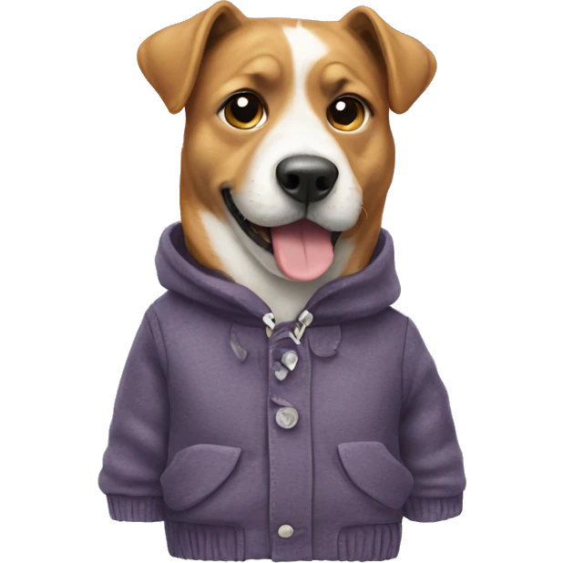 Dog with clothes on emoji