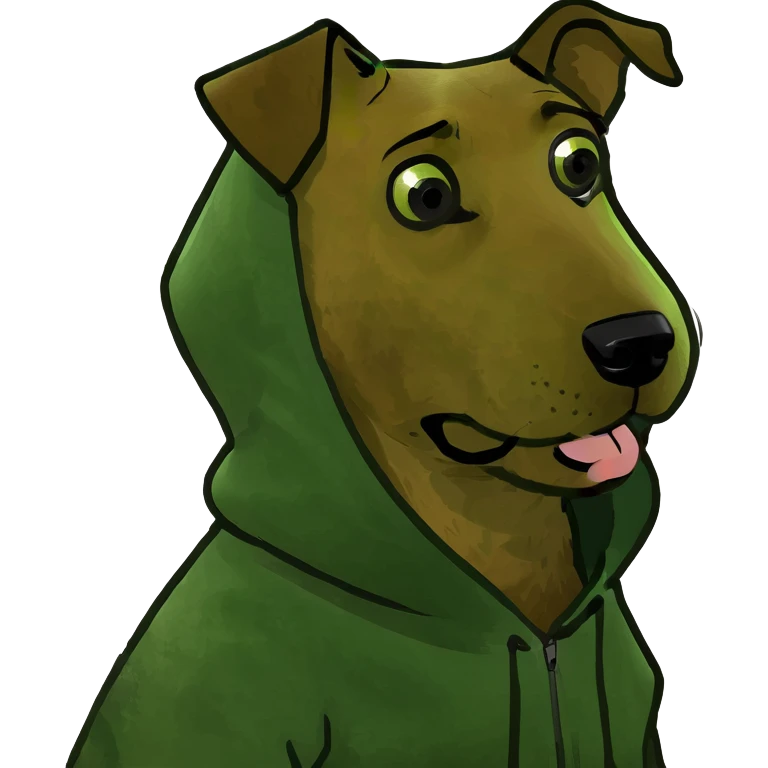 Irish terrier wearing hoodie emoji