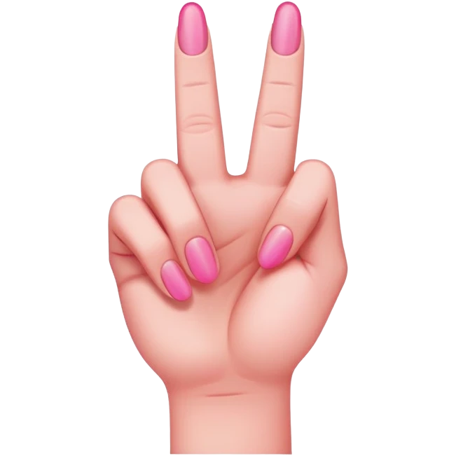 pink middle finger emoji