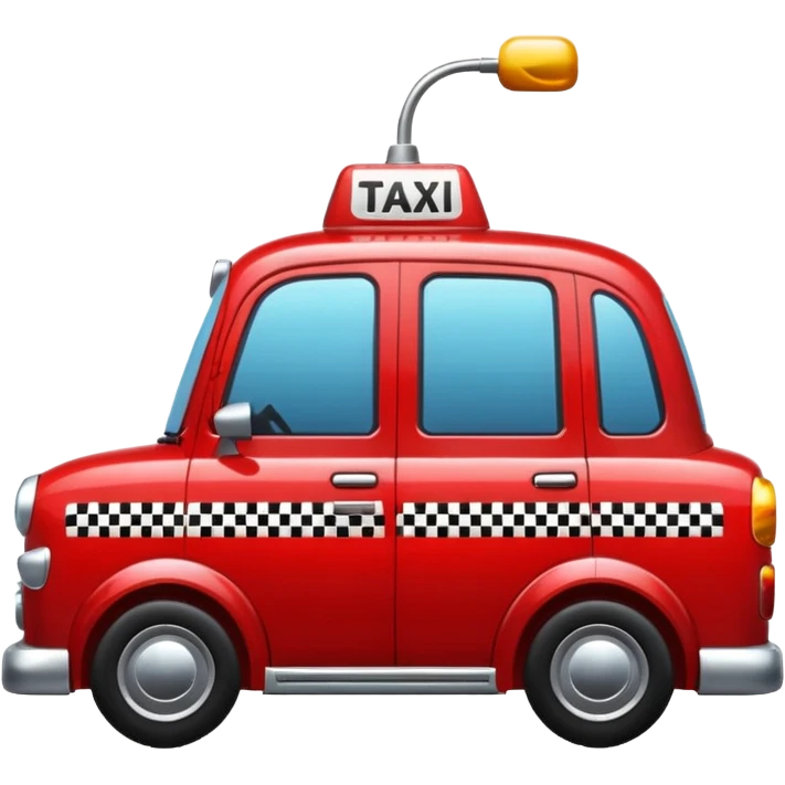 red taxi emoji