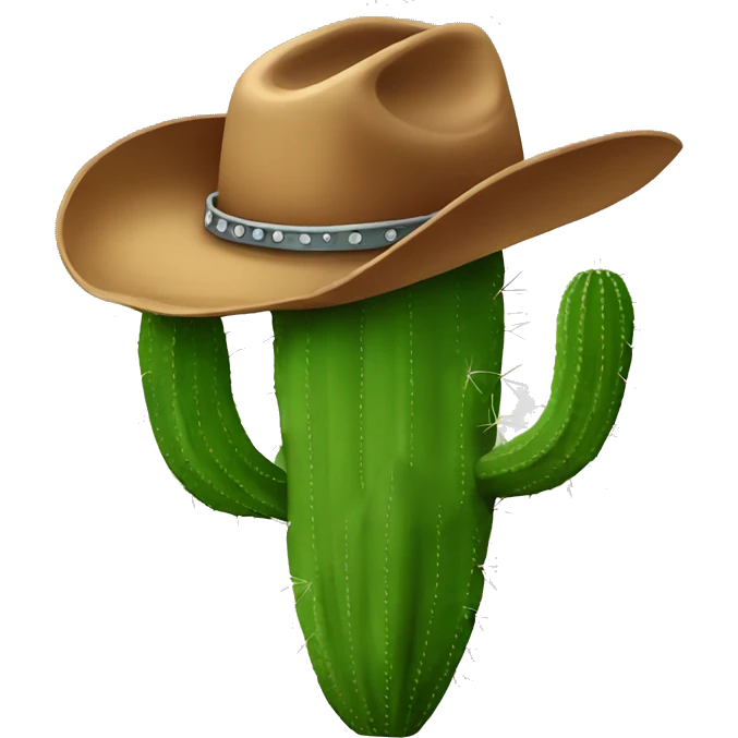 Cactus cowboy hat  emoji