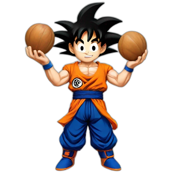 goku holding nuts emoji