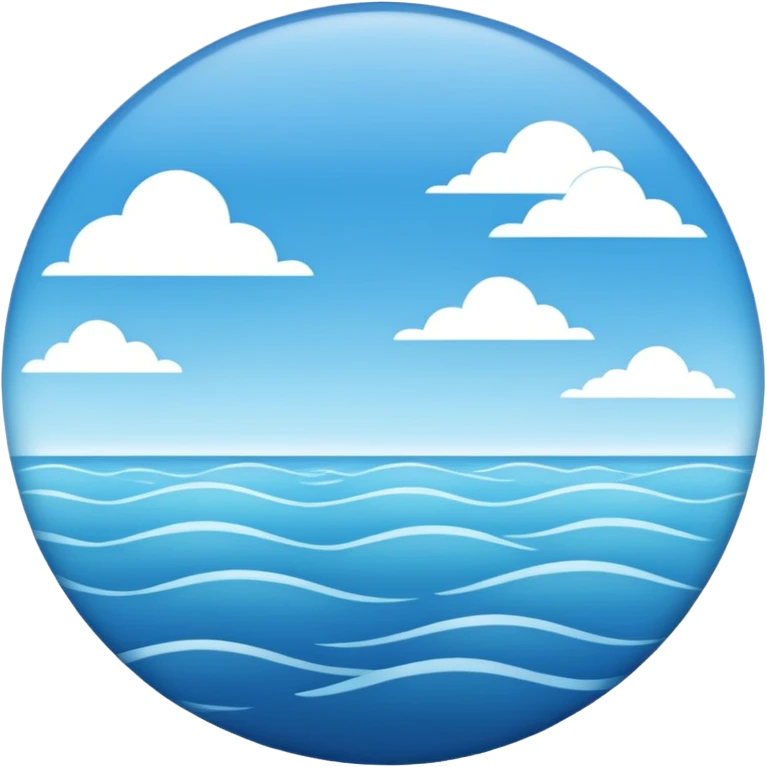The light blue sea emoji