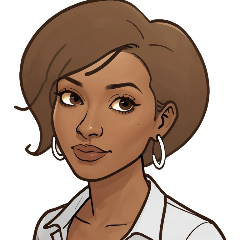 Strong brown woman  emoji