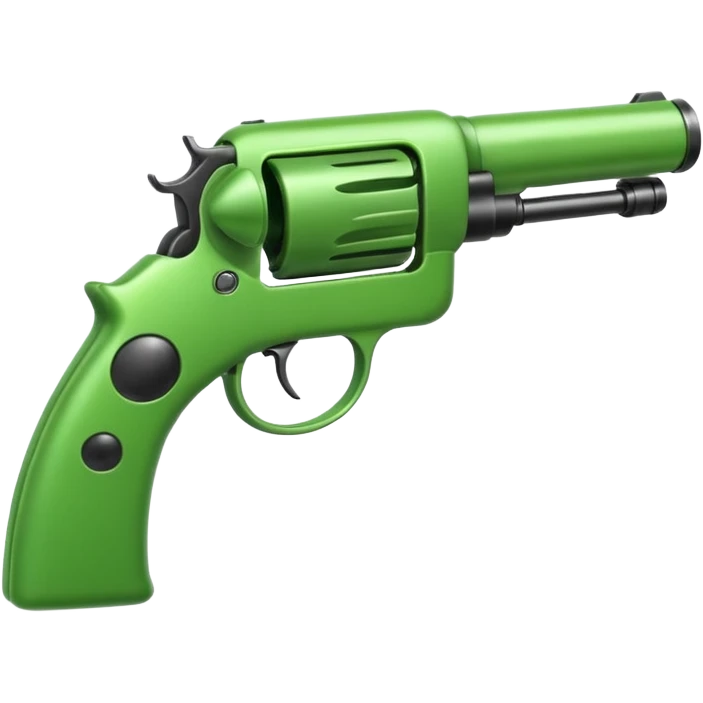 Pea with a gun emoji