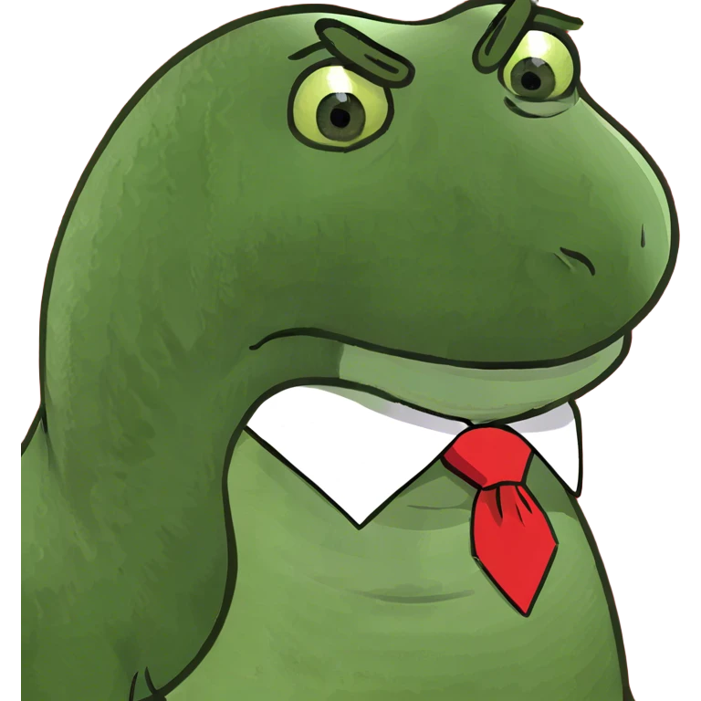 Trump face on snake head emoji