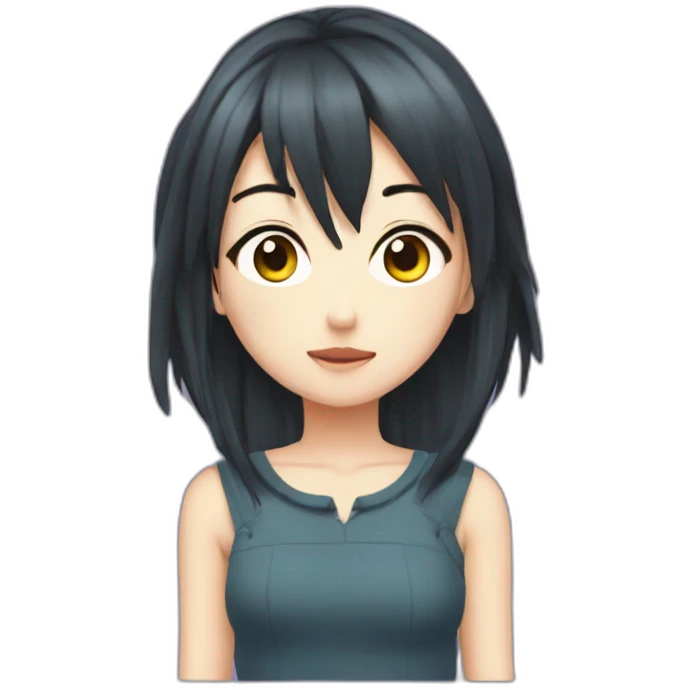 Fille manga démon emoji