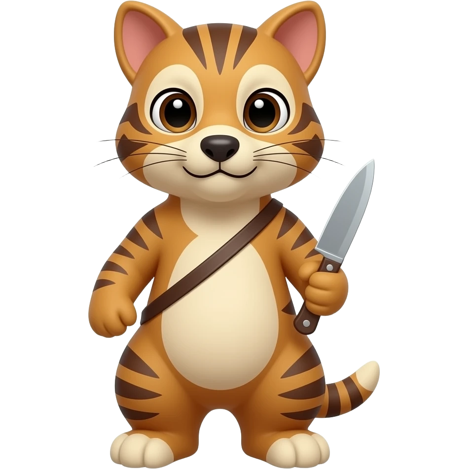 Animal with knife emoji