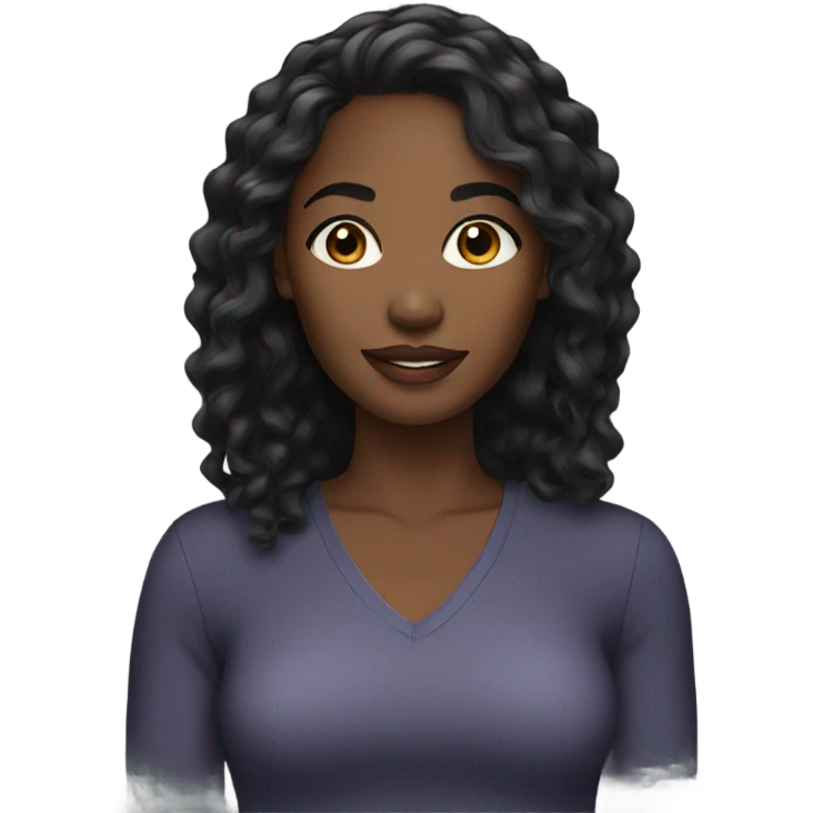 pretty black woman emoji