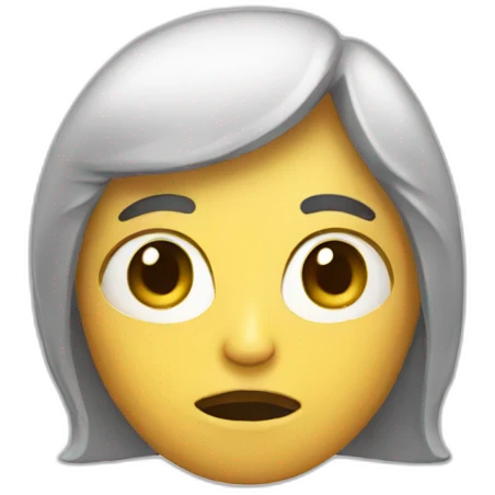 Inquiet emoji
