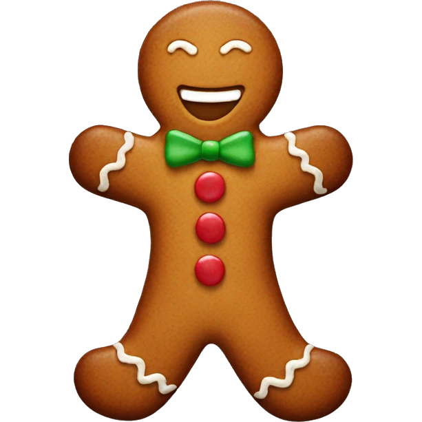 gingerbread man emoji