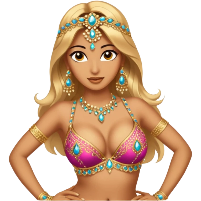 naked bellydancer with giant boobs emoji