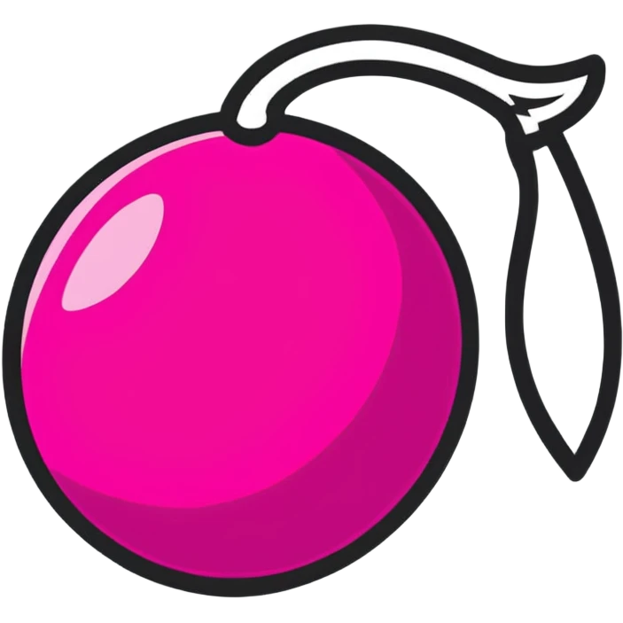 Fuchsia and Grey emoji