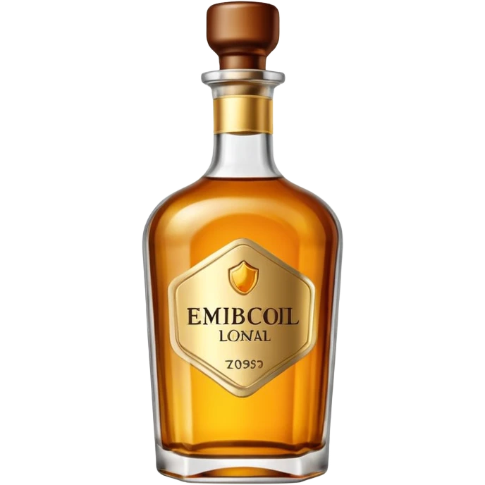 an elegant alchohol bottle emoji