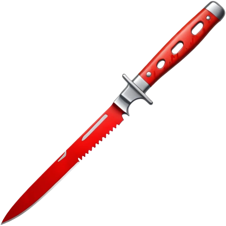 Knife – Bloody kitchen knife glinting emoji