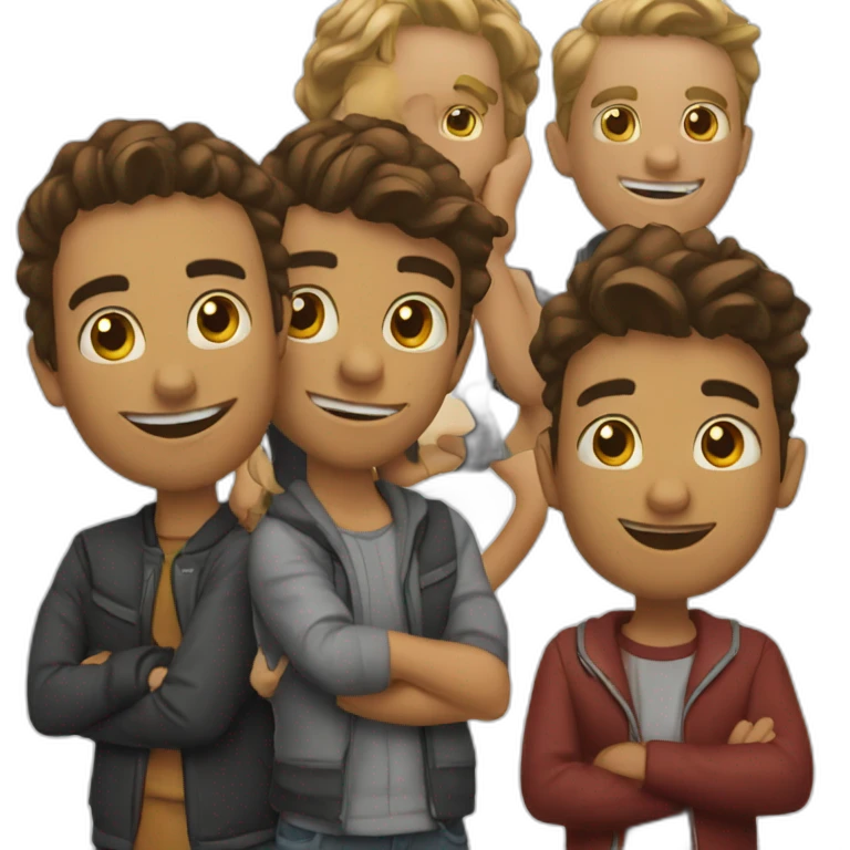 Grupo de amigos emoji