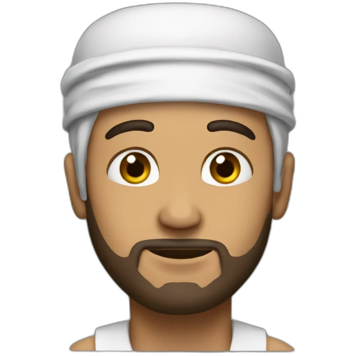 giga chad but muslim emoji