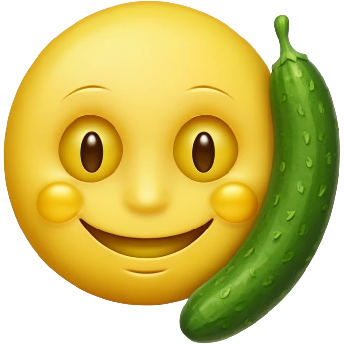 resting yellow smiley face with cucumbers over its eyes emoji