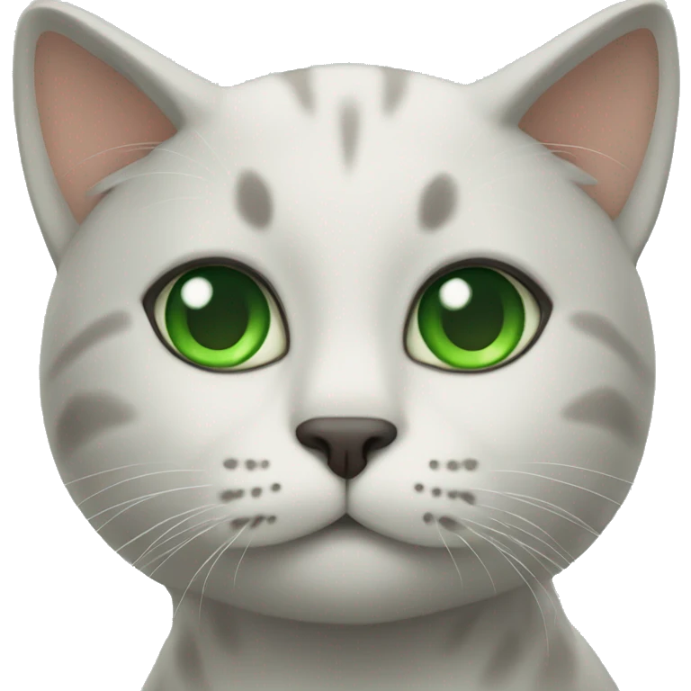 cat with green eyes emoji