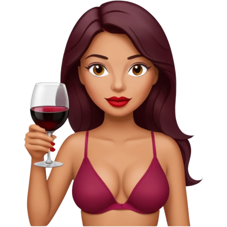 Bag, thong, wine, lipstick emoji