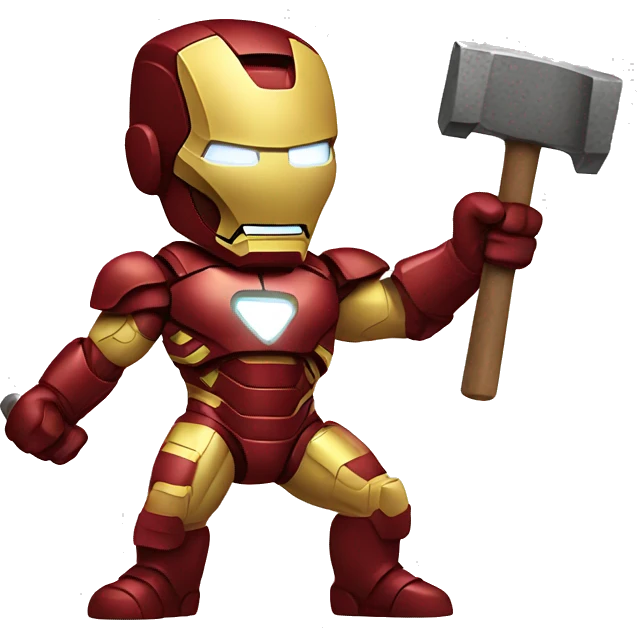 iron man with hammer emoji