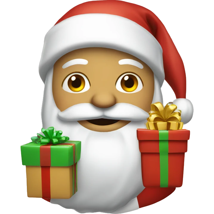 santa with presents emoji