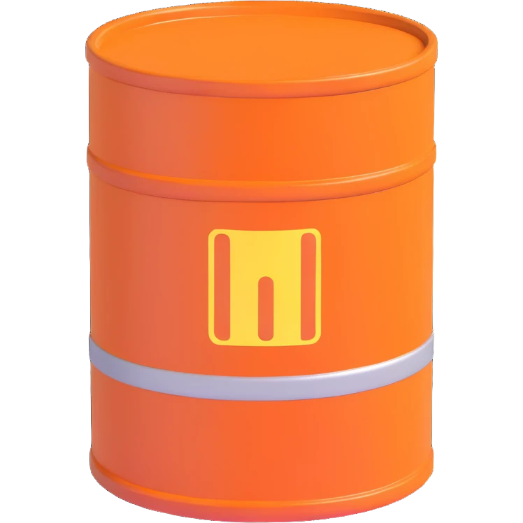 orange road construction barrel emoji