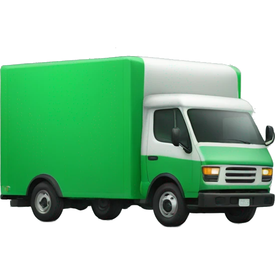 Green box truck emoji