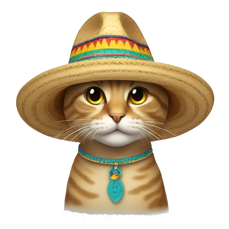 Cat in a sombrero emoji