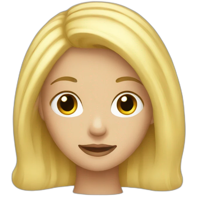 blonde girl emoji