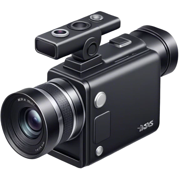 video camera, isometric, View from top to bottom emoji