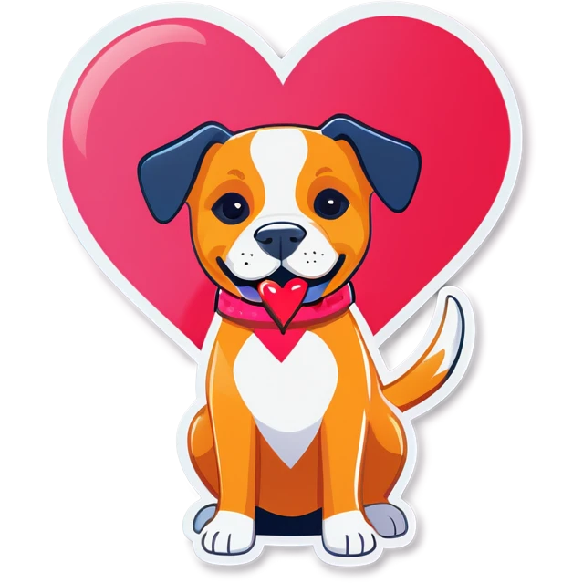 Dog valentine’s  emoji