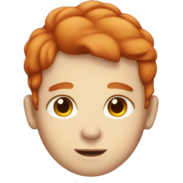 Sleeping white boy red hair emoji