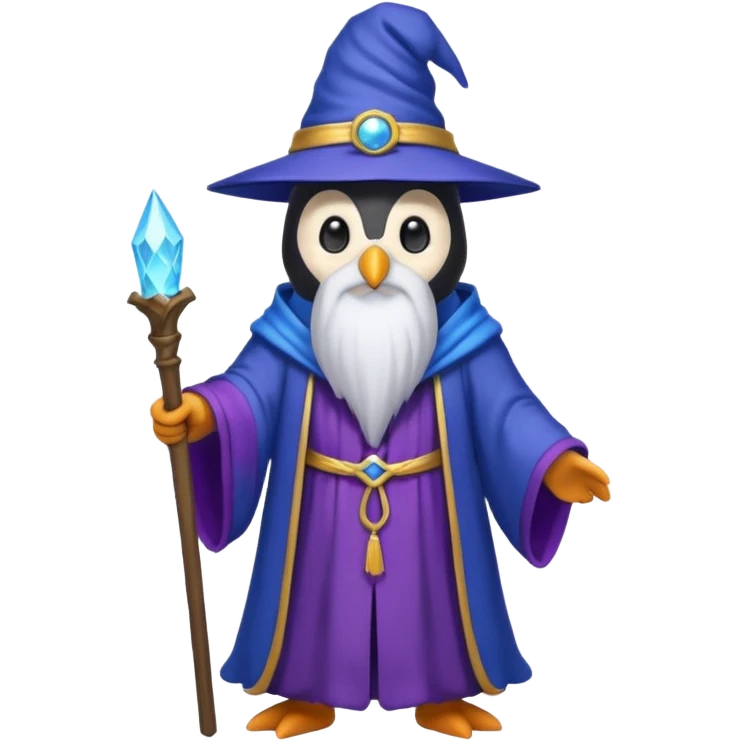 Penguin Wizard emoji