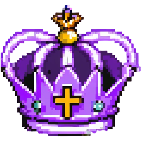 Purple crown with MOD text, universal moderator symbol emoji