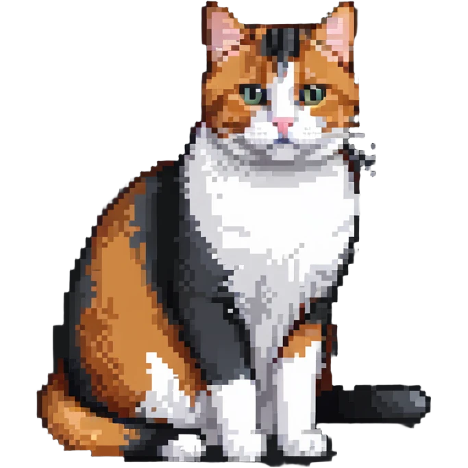 Ginger cat, black and white cat, calico cat, British shorthair cat emoji