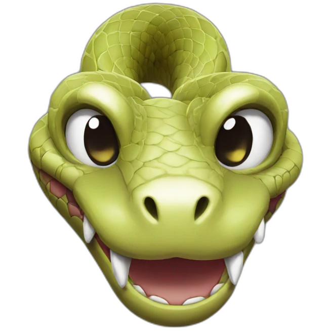 python snake cartoon emoji