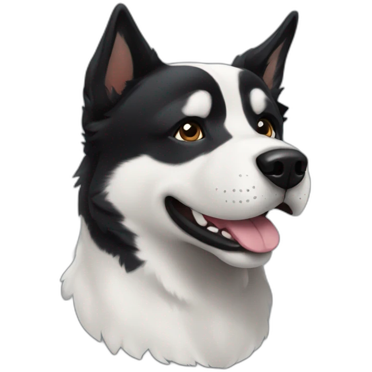 husky-black-lab-mix-dog emoji