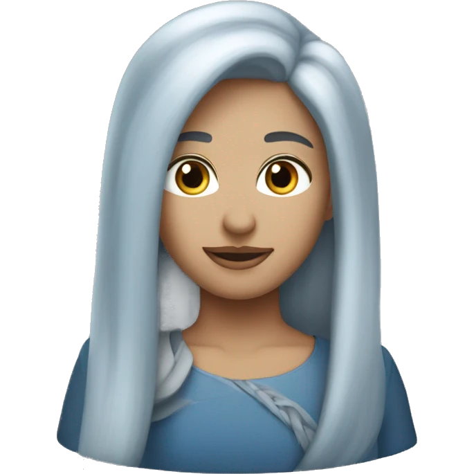 Blue grey- shade- aurora  emoji