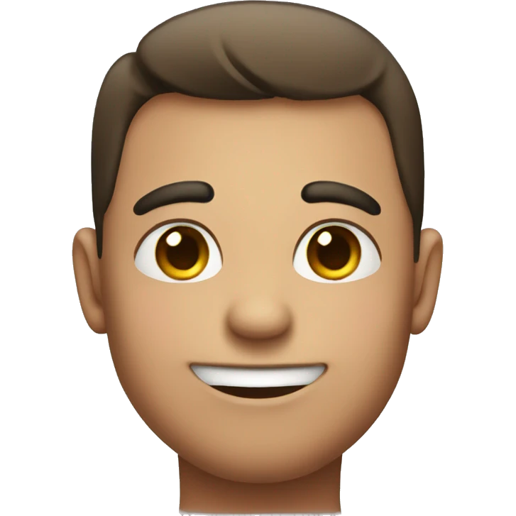 Cute blushing guy emoji