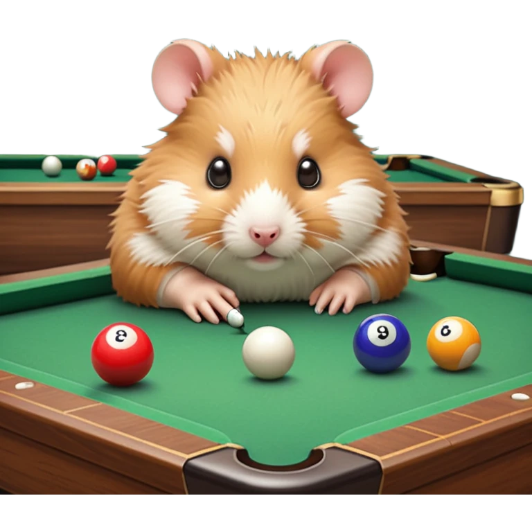 hamster playing billiards emoji