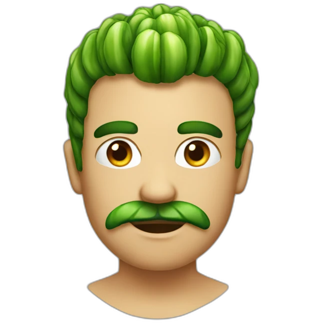 emoji-veggies hair-serious emoji