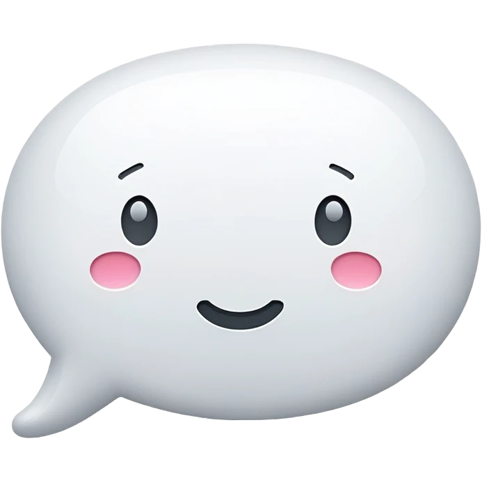 text message, chat bubble, sms notification emoji