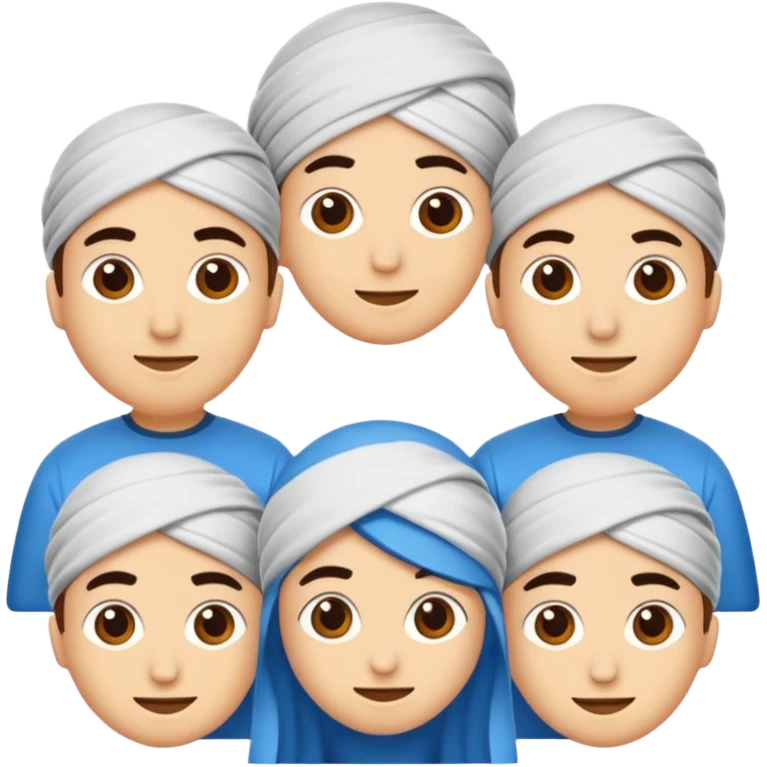 Arkaplanı mavi, içinde beyaz ay ve yıldız olan bayrak emoji