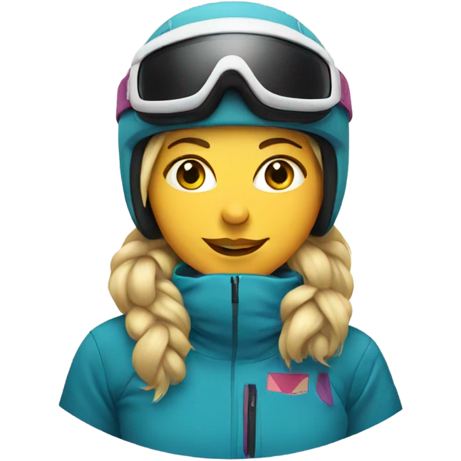 Female snowboarder emoji