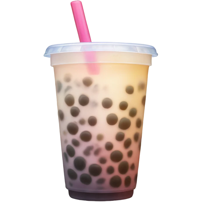 blurry bubble tea still life emoji